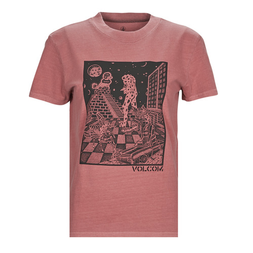 textil Dame T-shirts m. korte ærmer Volcom VOLCHEDELIC TEE Pink