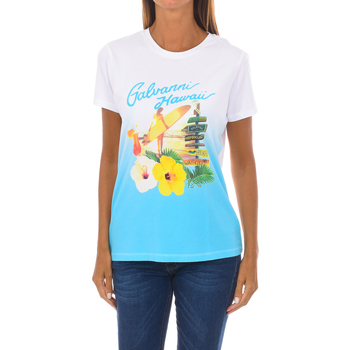 textil Dame T-shirts m. korte ærmer Galvanni GLVSW1127601-WHITE Hvid