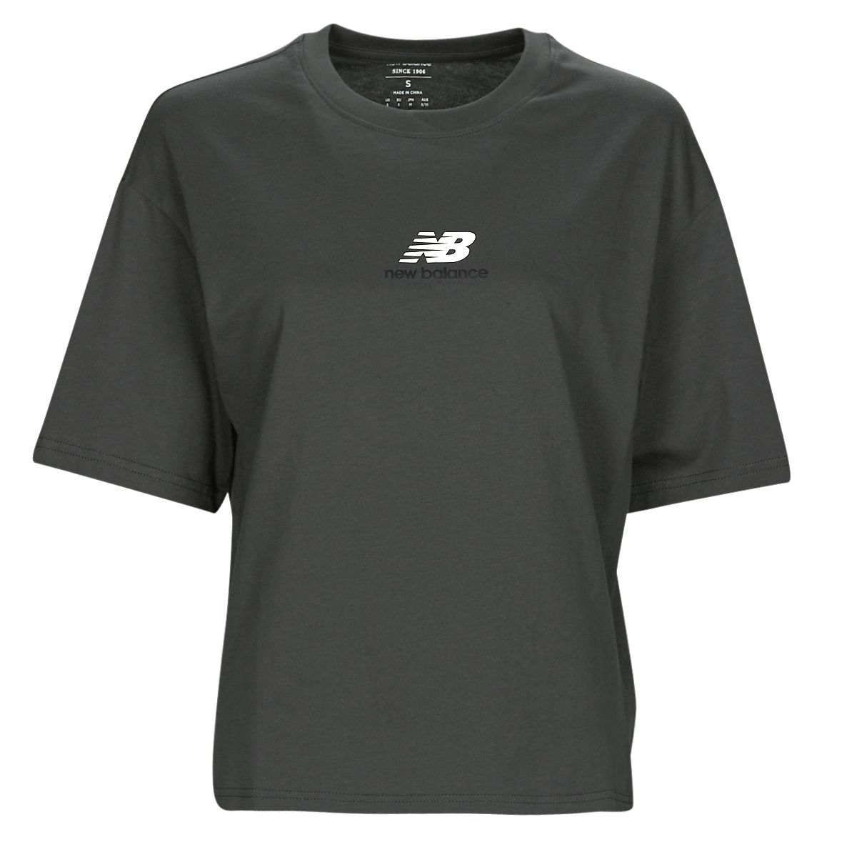 textil Dame T-shirts m. korte ærmer New Balance Athletics 1/4 Zip Sort