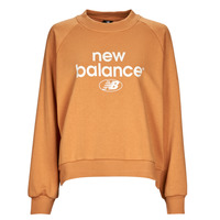 textil Dame Sweatshirts New Balance Essentials Graphic Crew French Terry Fleece Sweatshirt Orange