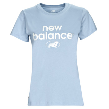 textil Dame T-shirts m. korte ærmer New Balance Essentials Graphic Athletic Fit Short Sleeve Blå