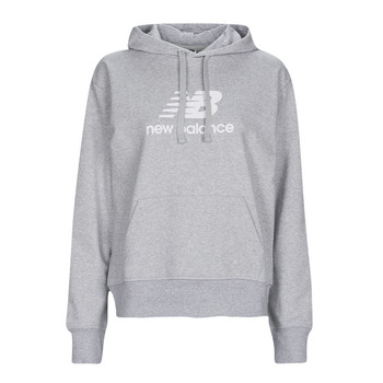 textil Dame Sweatshirts New Balance Essentials Stacked Logo Hoodie Grå