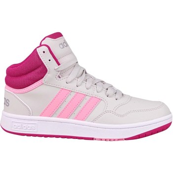 Sko Børn Støvler adidas Originals Hoops Mid 30 K Pink, Creme
