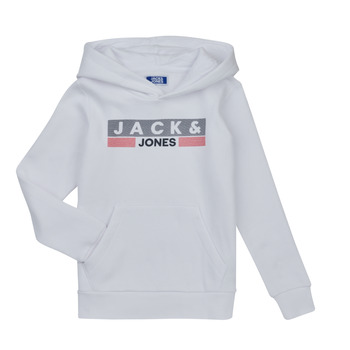 textil Dreng Sweatshirts Jack & Jones JJECORP LOGO SWEAT Hvid