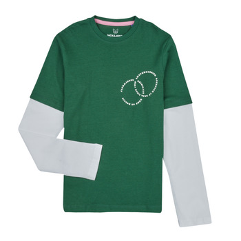 textil Dreng Langærmede T-shirts Jack & Jones JOROLI SKATER LAYER TEE LS CREW NECK Grøn