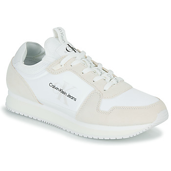 Sko Herre Lave sneakers Calvin Klein Jeans RUNNER SOCK LACEUP NY-LTH Hvid
