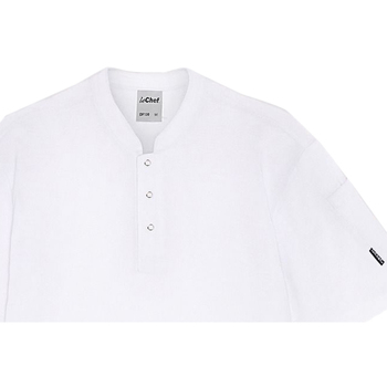 textil Langærmede T-shirts Le Chef DF130 Hvid