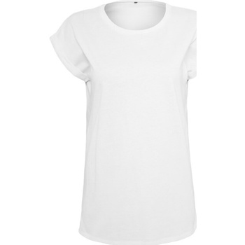 textil Dame Langærmede T-shirts Build Your Brand BY021 Hvid