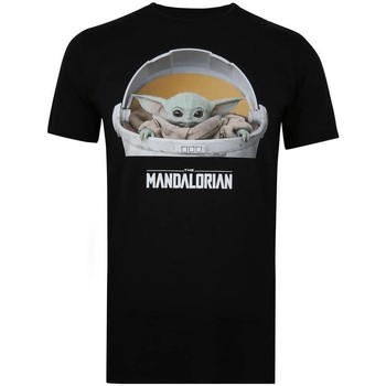 textil Herre Langærmede T-shirts Star Wars: The Mandalorian  Sort