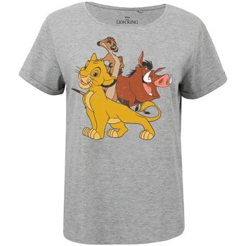 textil Dame Langærmede T-shirts The Lion King  Grå