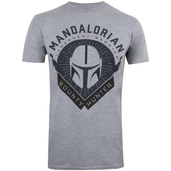 textil Herre Langærmede T-shirts Star Wars: The Mandalorian  Grå