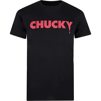 textil Herre Langærmede T-shirts Chucky  Sort
