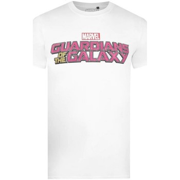 textil Herre Langærmede T-shirts Guardians Of The Galaxy  Hvid