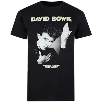 textil Herre Langærmede T-shirts David Bowie  Sort