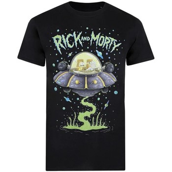 textil Herre Langærmede T-shirts Rick And Morty  Sort