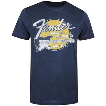 textil Herre Langærmede T-shirts Fender  Blå