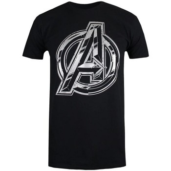 textil Herre Langærmede T-shirts Avengers Infinity War  Sort