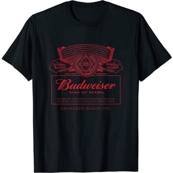textil Herre Langærmede T-shirts Budweiser  Sort