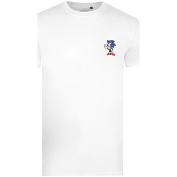 textil Herre Langærmede T-shirts Sonic The Hedgehog  Hvid