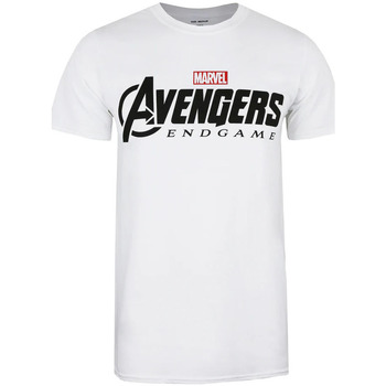 textil Herre Langærmede T-shirts Avengers Endgame  Hvid