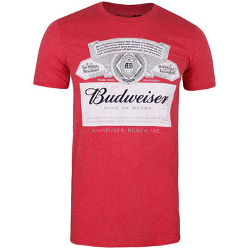 textil Herre Langærmede T-shirts Budweiser  Rød