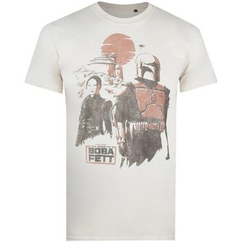 textil Herre Langærmede T-shirts Star Wars: The Mandalorian  Beige