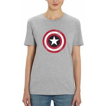 textil Herre Langærmede T-shirts Captain America  Grå