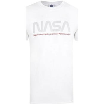 textil Herre Langærmede T-shirts Nasa  Hvid