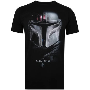 textil Herre Langærmede T-shirts Star Wars: The Mandalorian  Sort