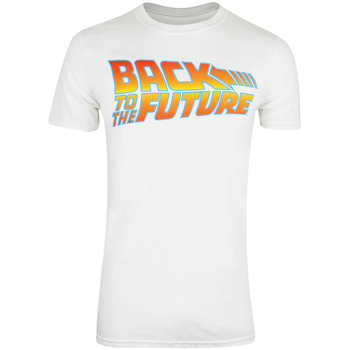 textil Herre Langærmede T-shirts Back To The Future  Hvid