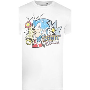textil Herre Langærmede T-shirts Sonic The Hedgehog  Hvid