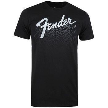 textil Herre Langærmede T-shirts Fender  Sort