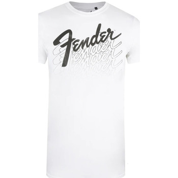 textil Herre Langærmede T-shirts Fender  Hvid