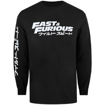 textil Herre Langærmede T-shirts Fast & Furious  Sort