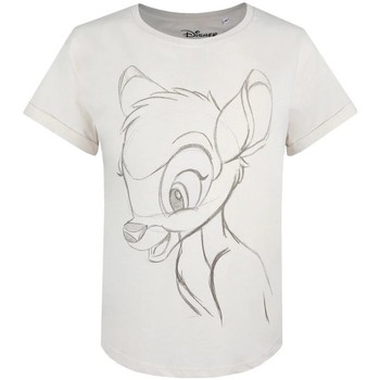 textil Dame Langærmede T-shirts Bambi  Hvid