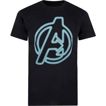 textil Herre Langærmede T-shirts Avengers  Sort