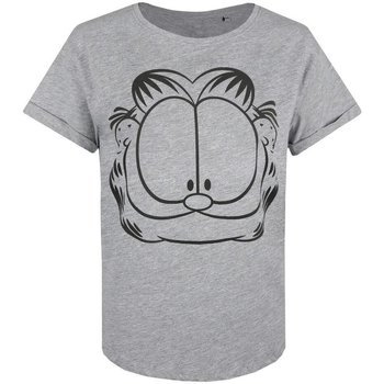 textil Dame Langærmede T-shirts Garfield  Sort