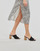 textil Dame Lange kjoler Superdry VINTAGE MIDI HALTER SLIP DRESS Sort / Hvid