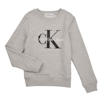 textil Børn Sweatshirts Calvin Klein Jeans MONOGRAM LOGO Grå
