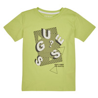 textil Dreng T-shirts m. korte ærmer Guess DUSTY KIWI Grøn / Lys
