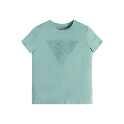textil Dreng T-shirts m. korte ærmer Guess SS T SHIRT Blå