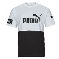 textil Herre T-shirts m. korte ærmer Puma PUMA POWER COLORBLOCK Sort / Hvid