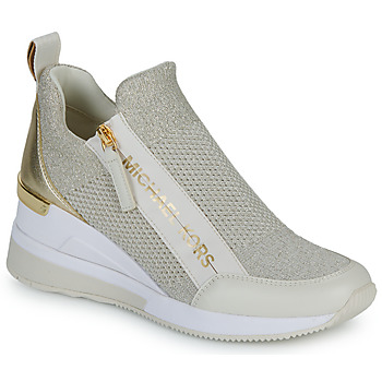 Sko Dame Lave sneakers MICHAEL Michael Kors WILLIS WEDGE TRAINER Hvid / Guld