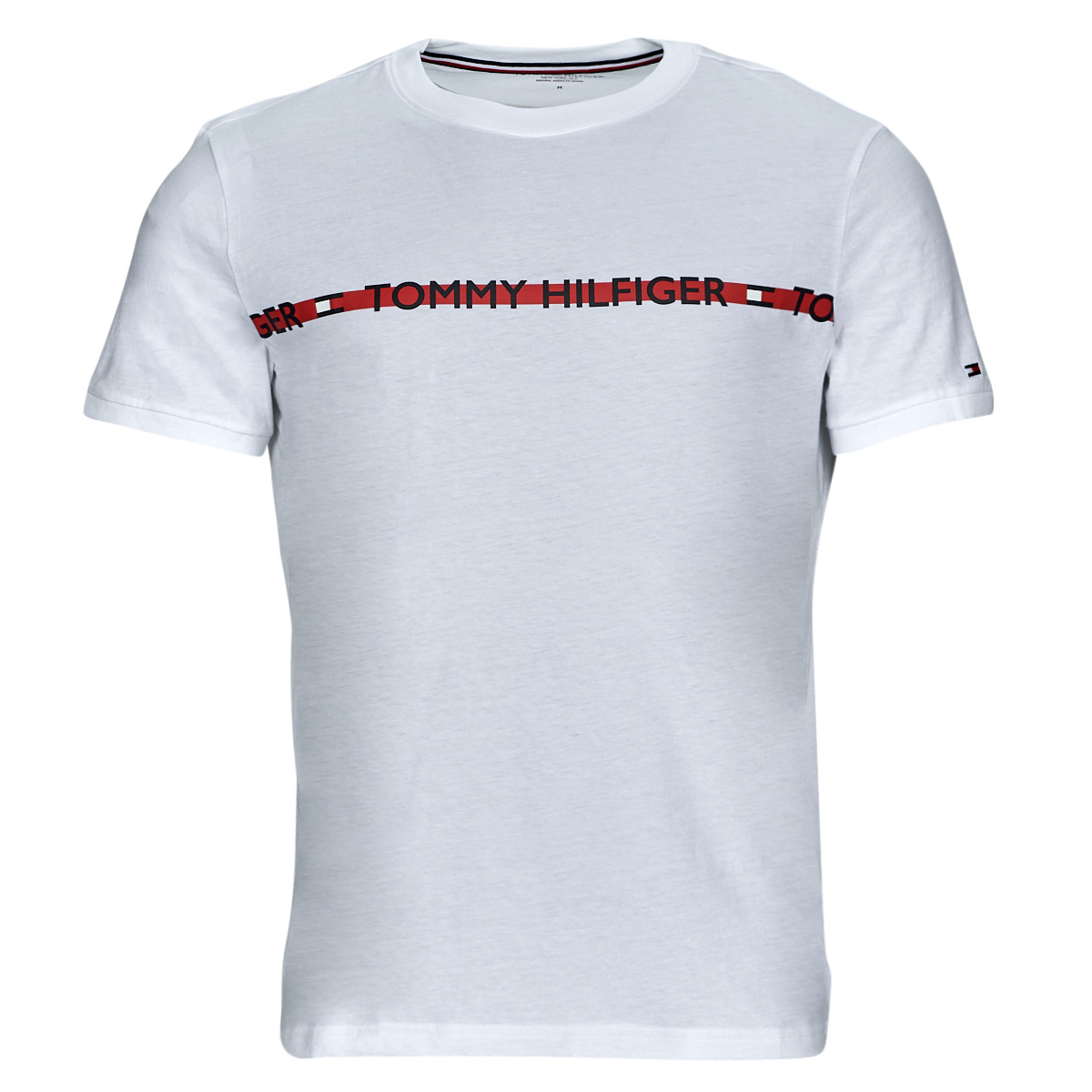 textil Herre T-shirts m. korte ærmer Tommy Hilfiger CN SS TEE LOGO Hvid
