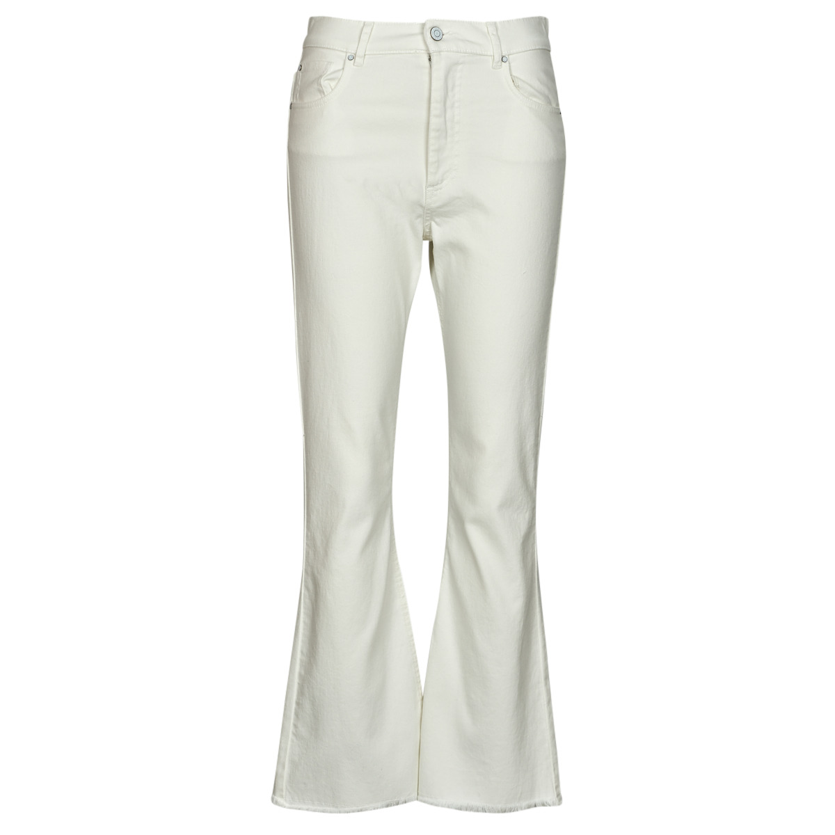 textil Dame Jeans med vide ben Ikks BW29065 Hvid