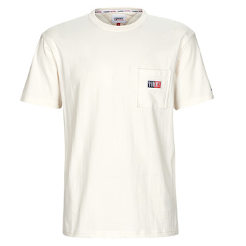 textil Herre T-shirts m. korte ærmer Tommy Jeans TJM CLSC TIMELESS TOMMY TEE Hvid