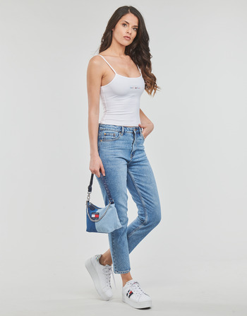 Tommy Jeans TJW BBY COLOR LINEAR STRAP TOP Hvid
