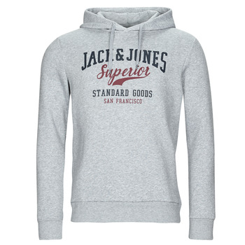 textil Herre Sweatshirts Jack & Jones JJELOGO SWEAT HOOD Grå