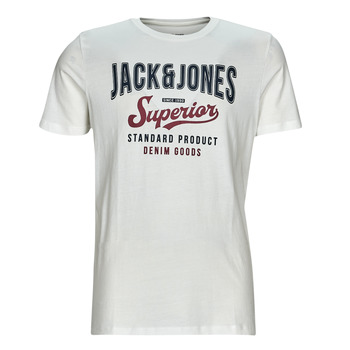 textil Herre T-shirts m. korte ærmer Jack & Jones JJELOGO TEE SS O-NECK Beige