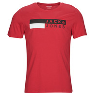 textil Herre T-shirts m. korte ærmer Jack & Jones JJECORP LOGO TEE SS O-NECK Rød